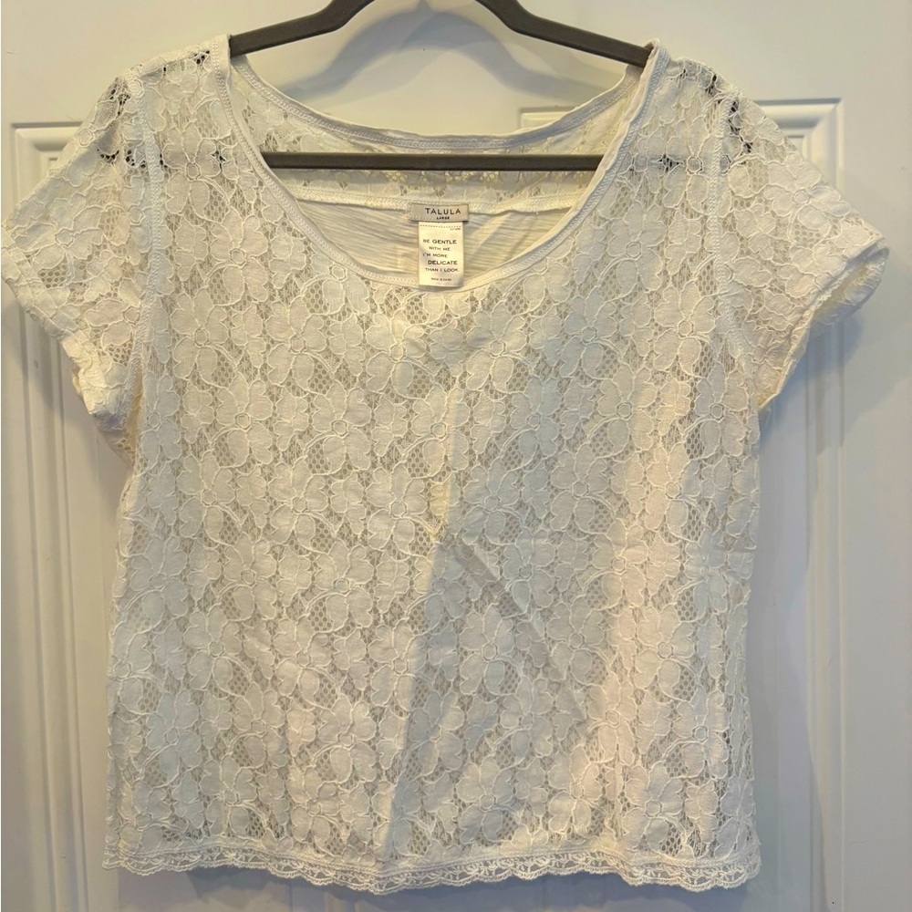 White Lace Women's Top